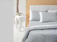 Cover Cannon Fieldcrest Gris Queen 240 x 245